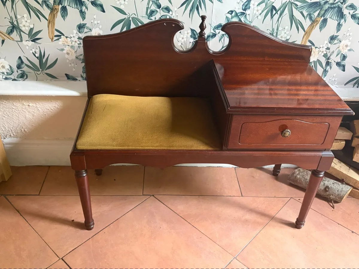 Antique telephone table - Image 1
