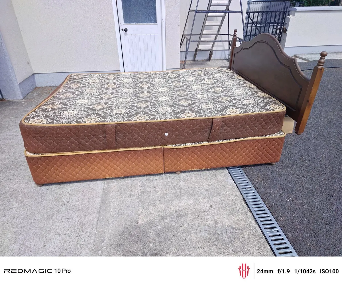 Double Bed, Mattress & Head Board - Image 2
