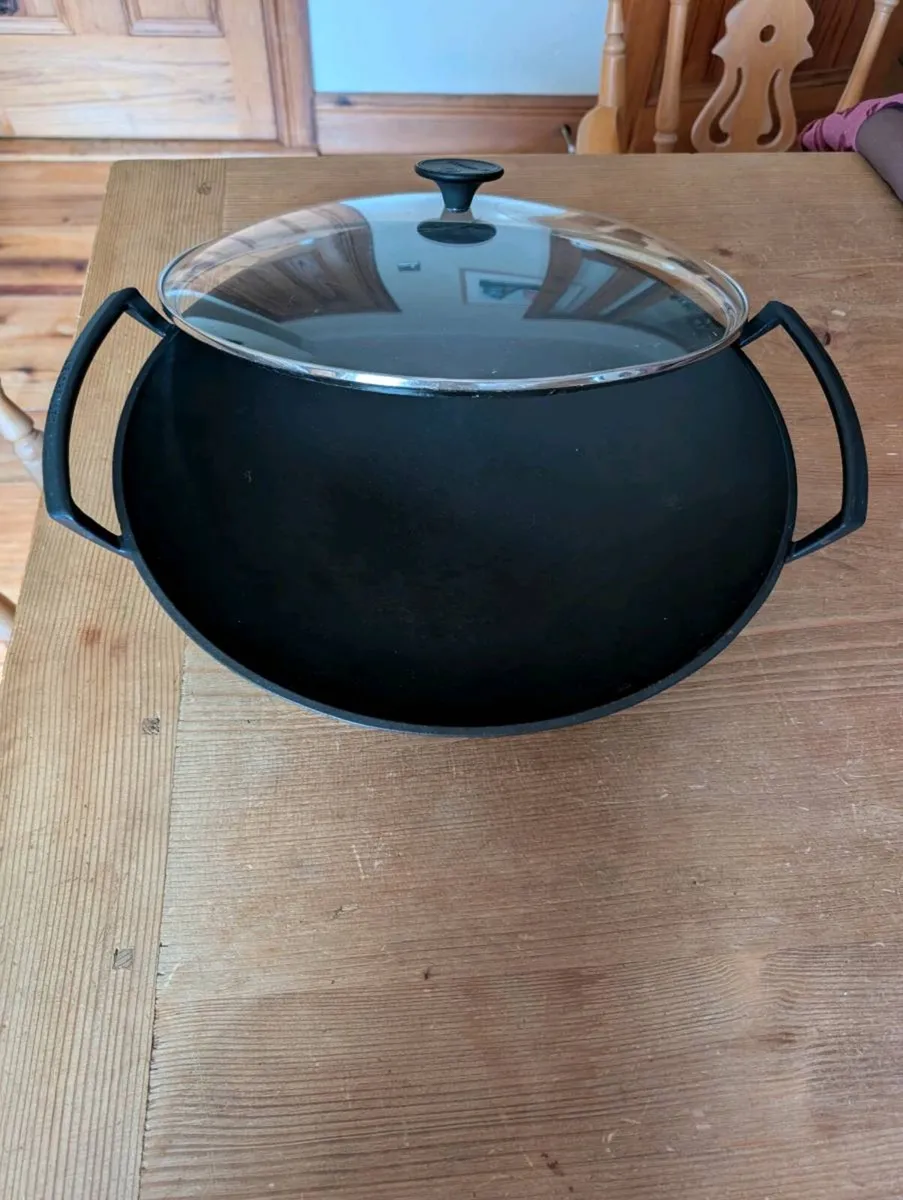 Le Creuset Large Wok 36cm with glass lid - Image 2