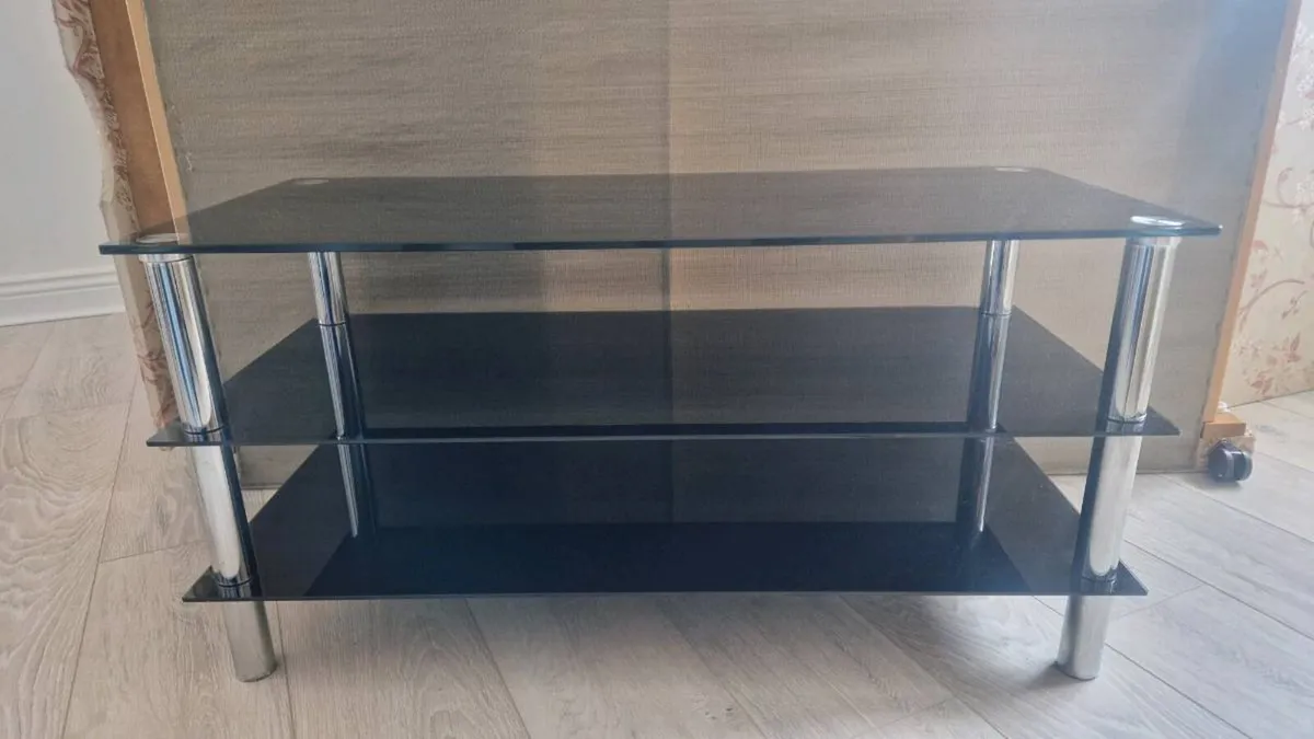Tv stand dark glass - Image 4