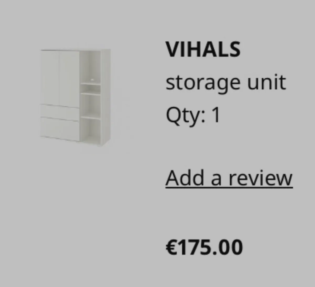 IKEA Vihals Shelfing Storage Unit with Doors - Image 3