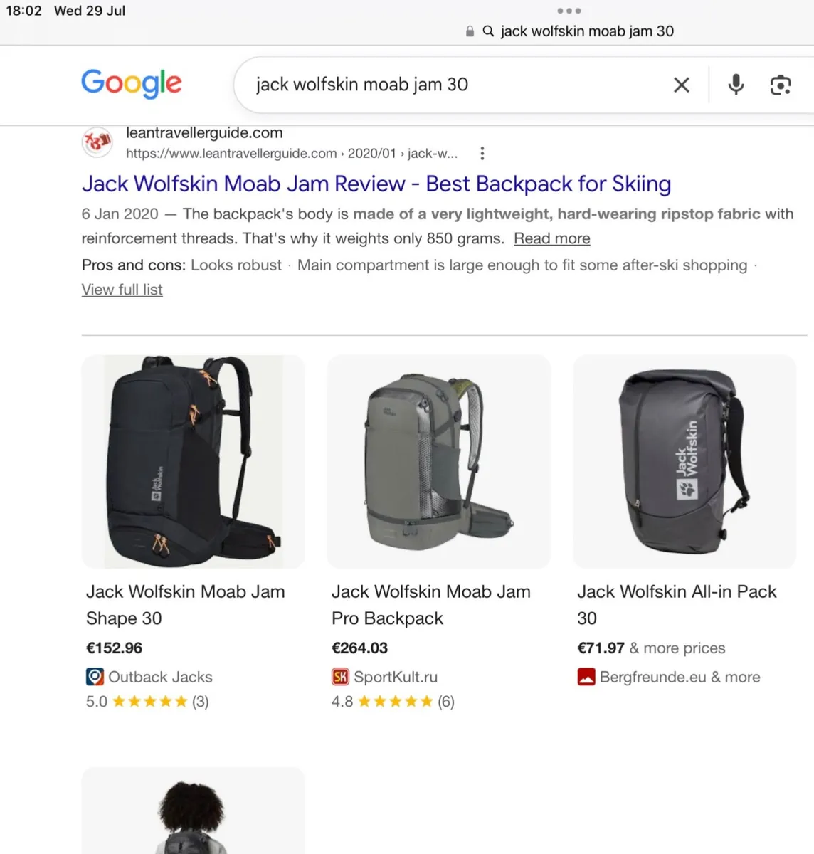 Rucksack  - New, Unused - being sold at Half Price - Image 2