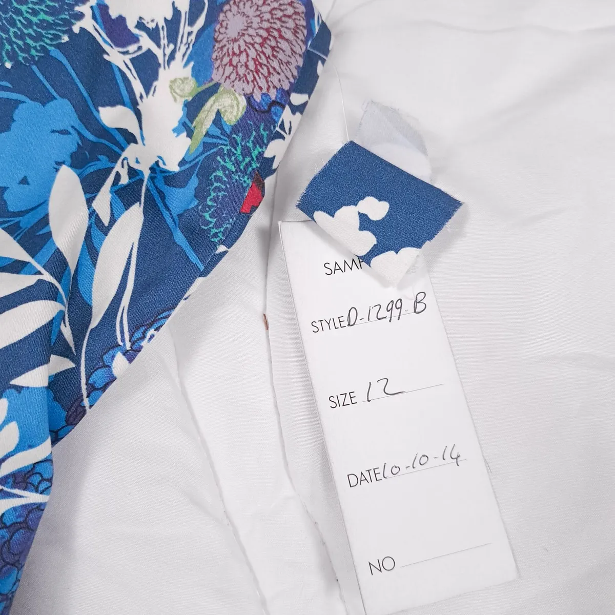 Closet London Blue Floral Pleated Dress 12UK - Image 2