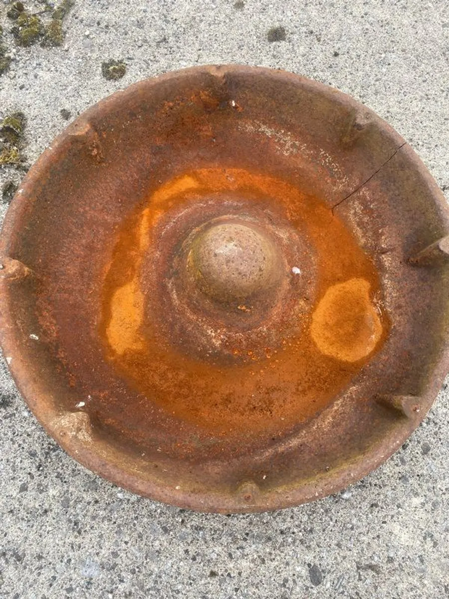 Vintage Cast Iron Pig Trough - Image 1