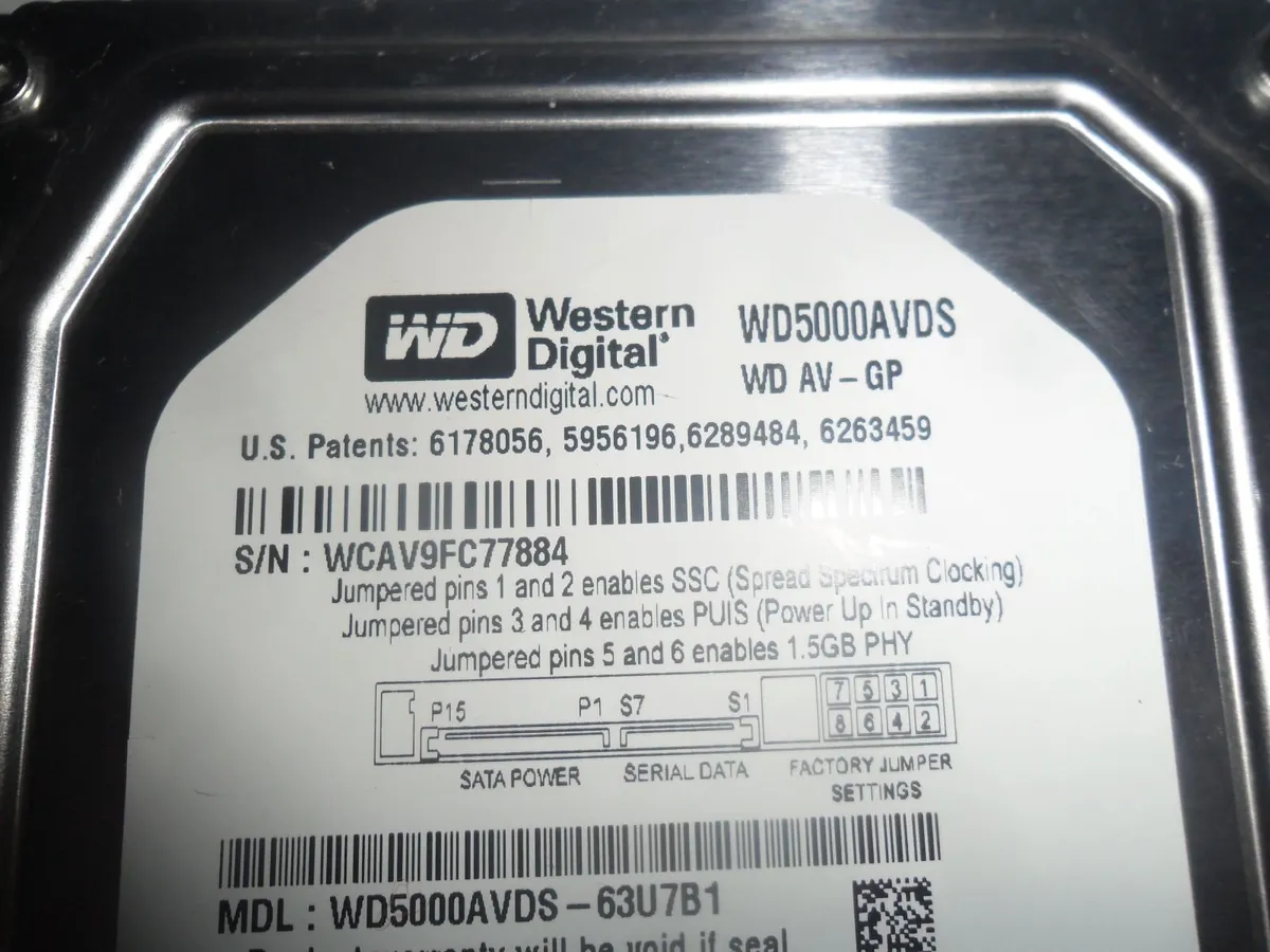 Wester Digital Hdd 500 gb, - Image 1