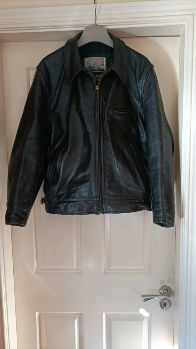Vintage aero leather jacket - Image 4