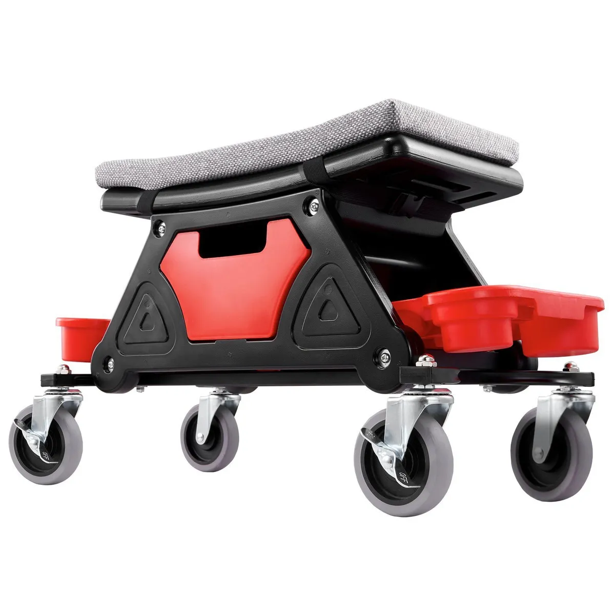 Heavy Duty Mechanic Stool 136kg Tool Trays Roll - Image 2