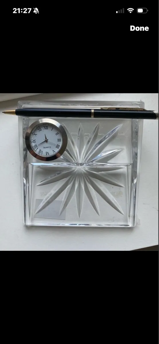 Waterford Crystal Desk Clock Det - Image 2