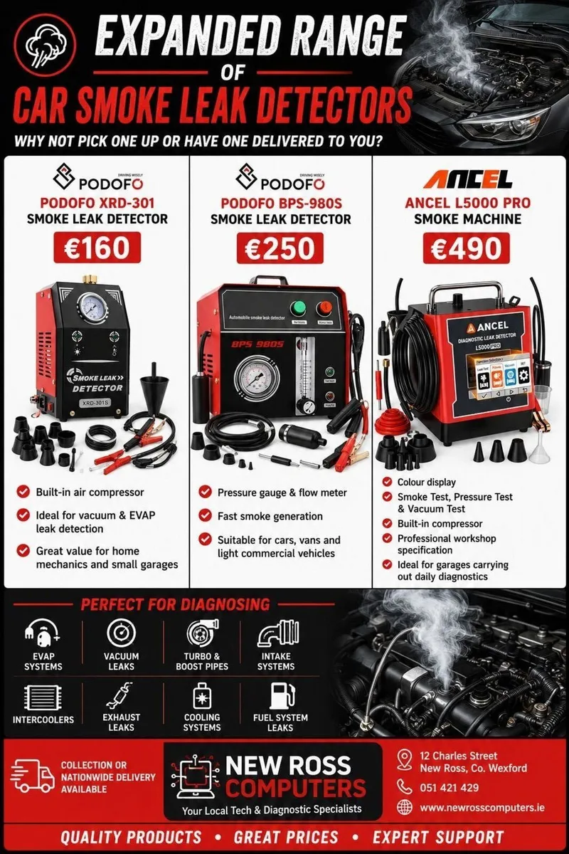 Expanded Range of Automotive Smoke Leak Detectors - Image 1