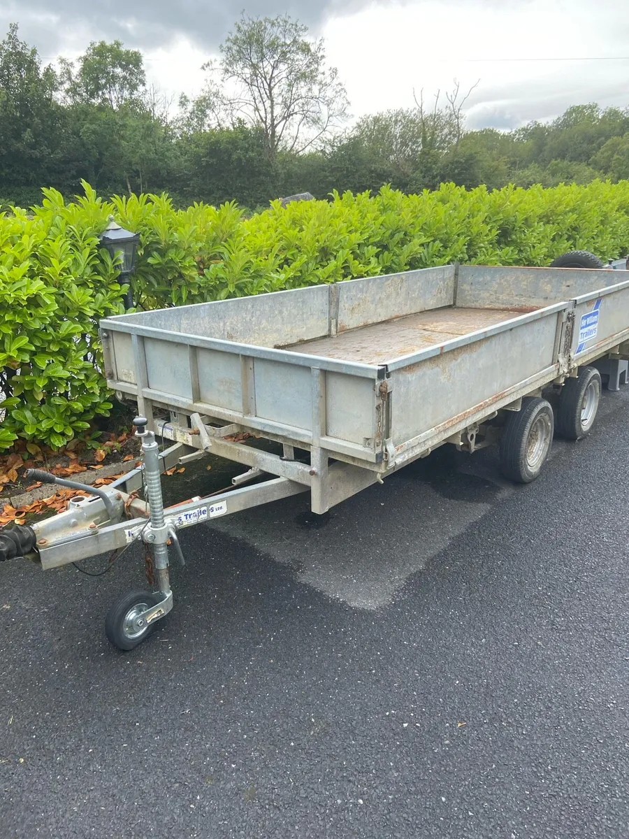 Ifor willams flat bed trailer 12 ft x 5 bed. - Image 1