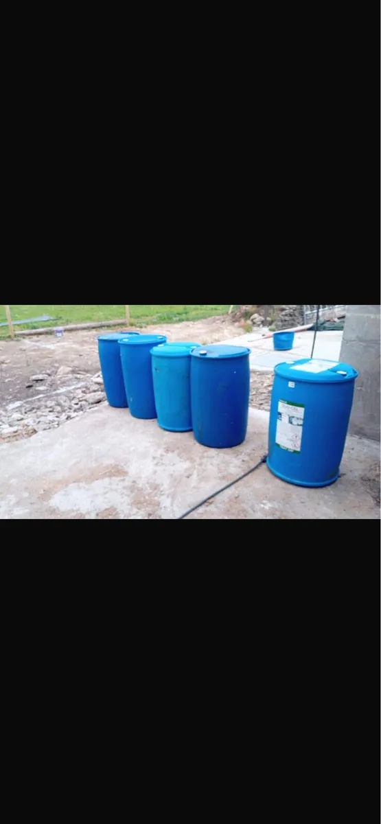 Blue barrels