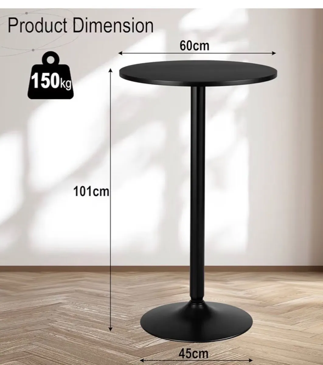 Bar stool and bistro table - Image 2