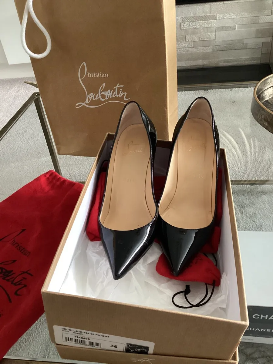 Louis Vuitton black patent Shoes - Image 4