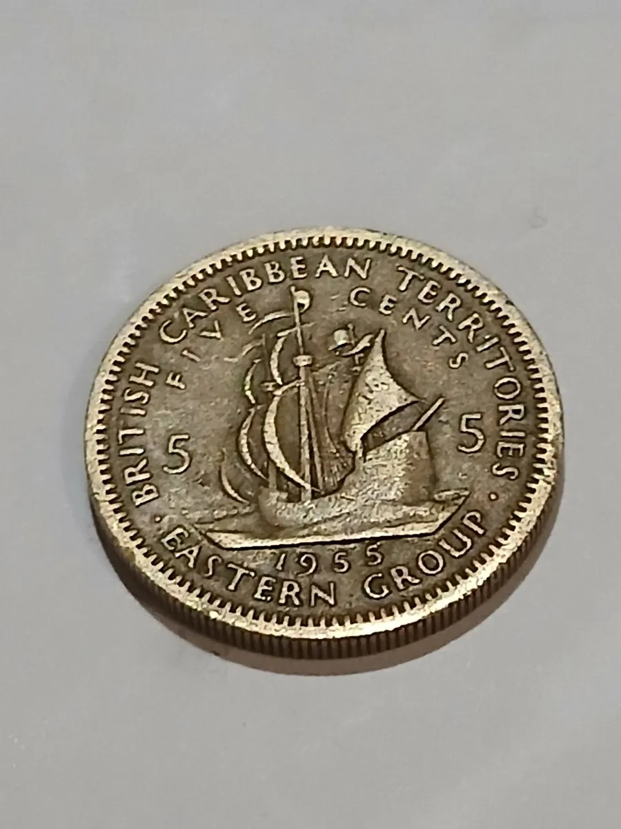 1955 bristish 5 cents