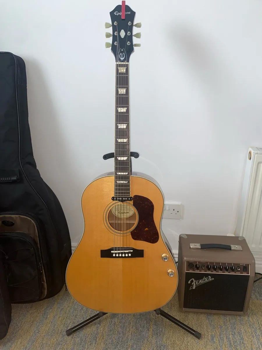 Epiphone acoustic-electric guitar - Image 1