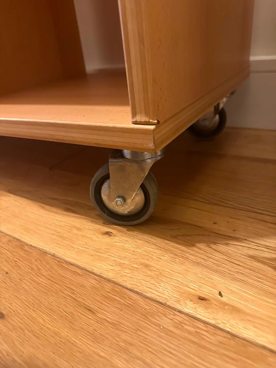 Large 16 Cube Bookcase Storage Unit with Wheels - Image 2