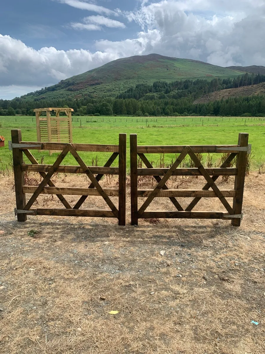 Double farm gates custom made - Image 2