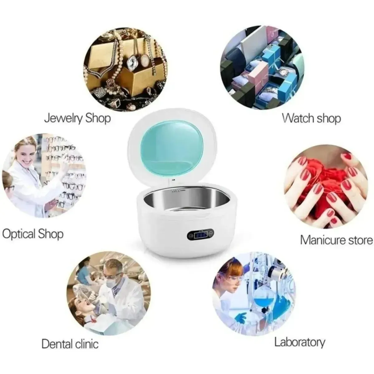 Ultrasonic Cleaner 750ML Digital Cleaning Machine - Image 2