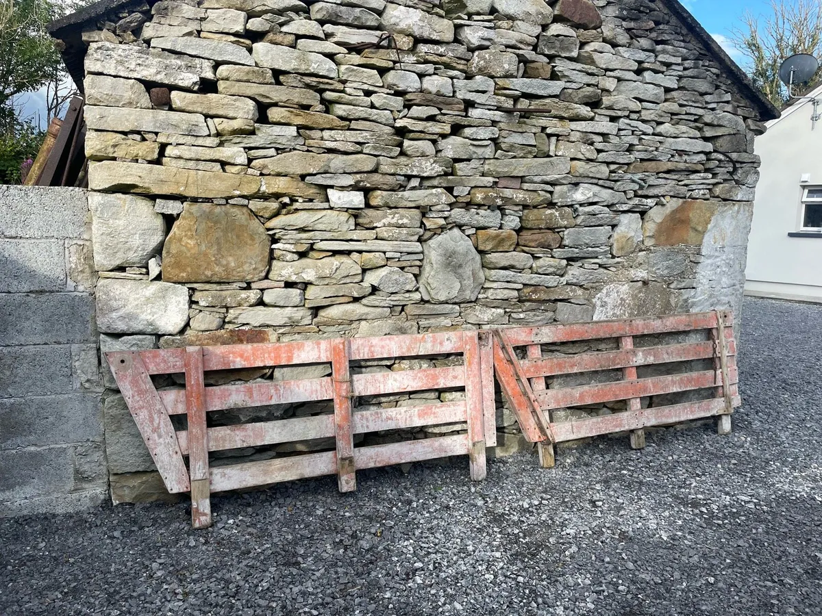 Vintage Wooden Trailer Sides / Turf Trailer Sides - Image 1