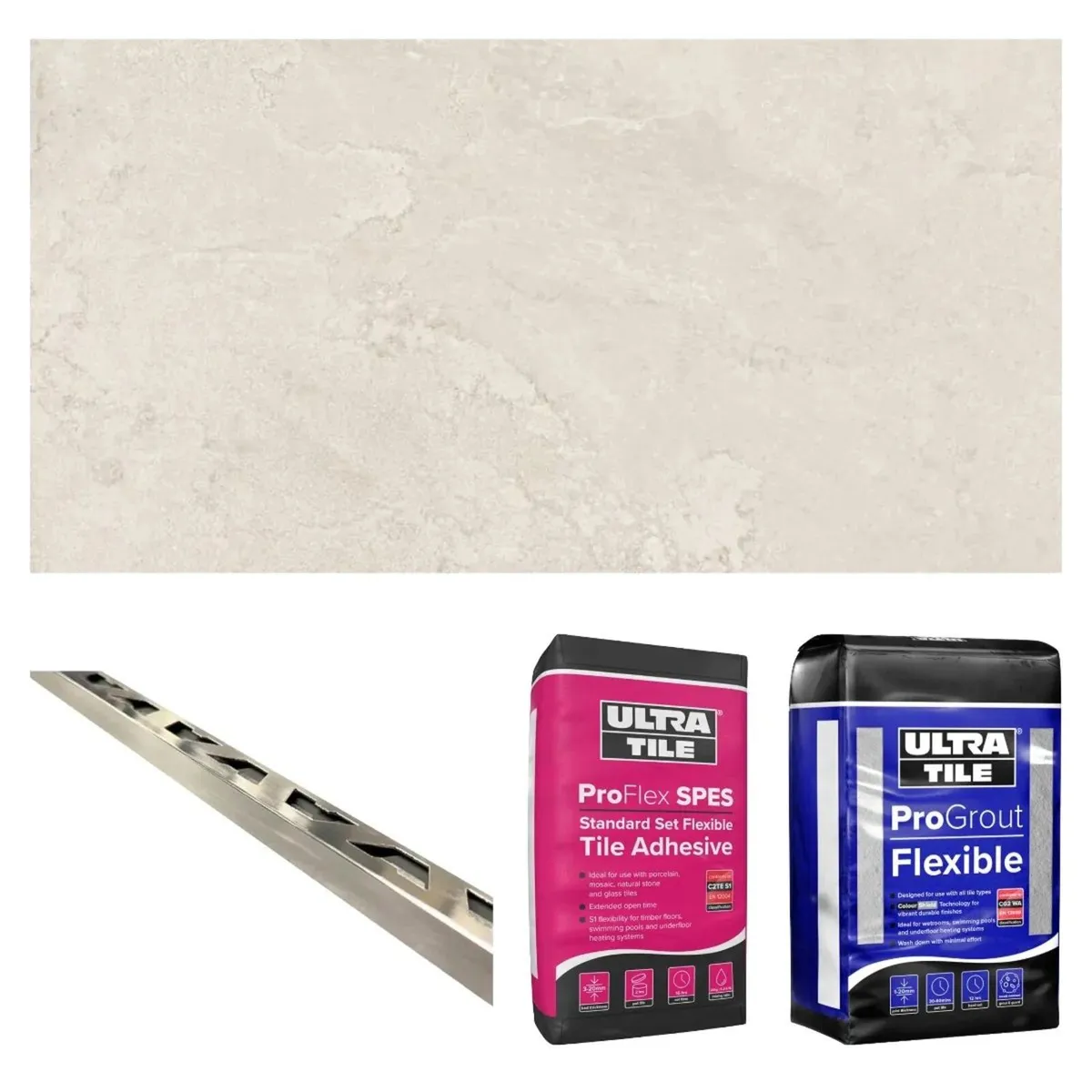 Bathshack Gold Star Tile Bundle Deal-Slate Cream