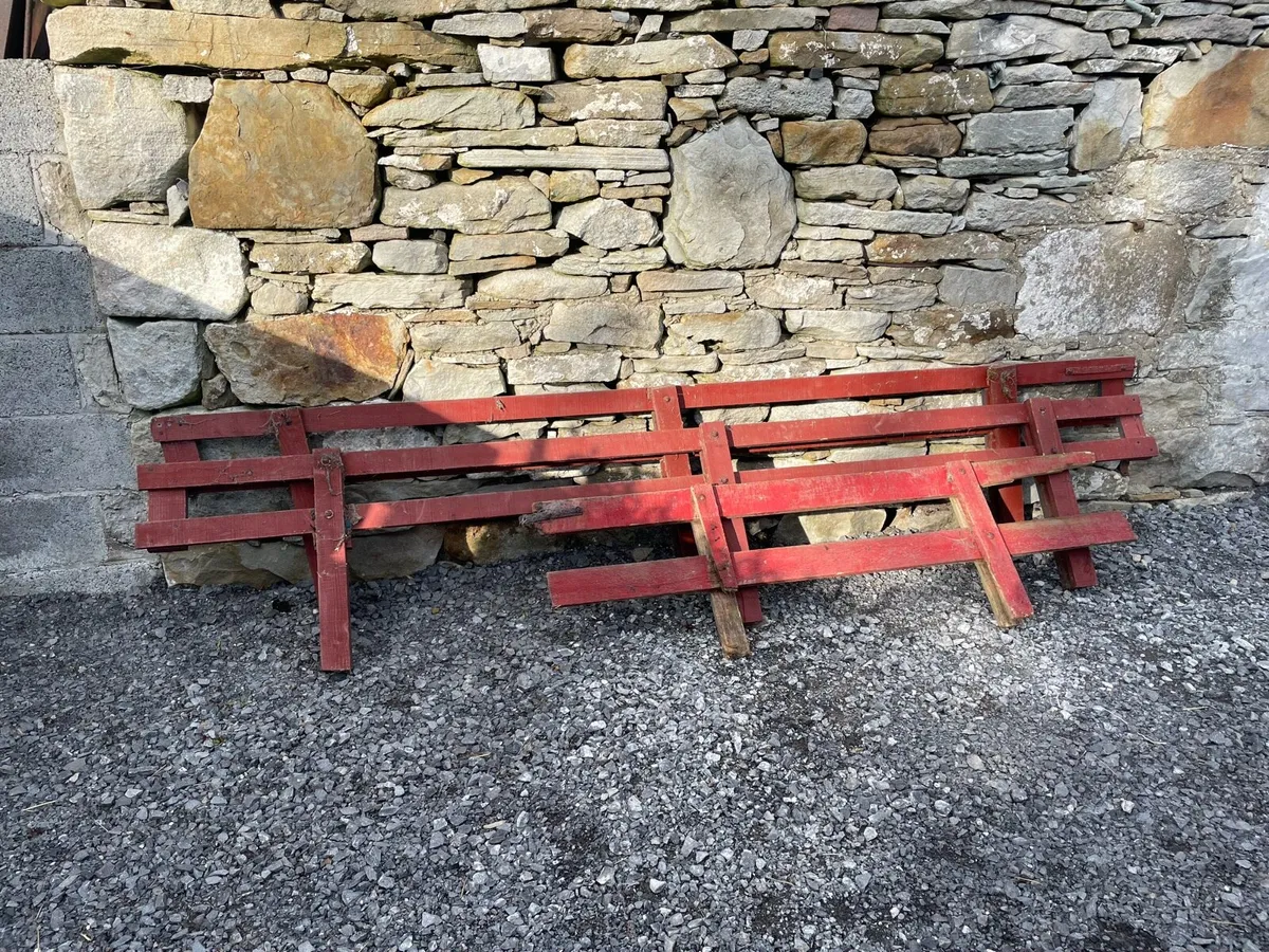 Vintage Wooden Trailer Sides / Turf Trailer Sides - Image 1