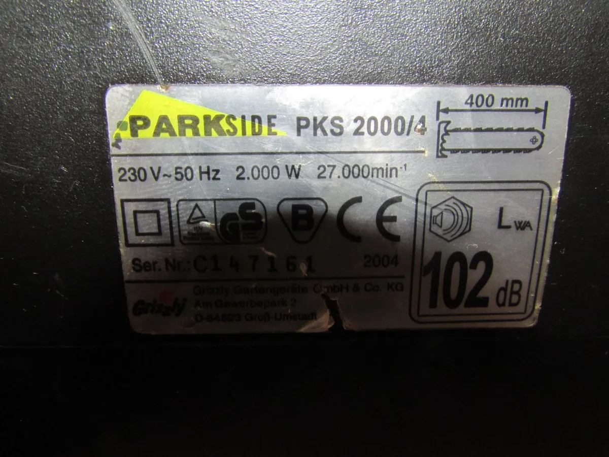 Parkside Chainsaw - Image 3