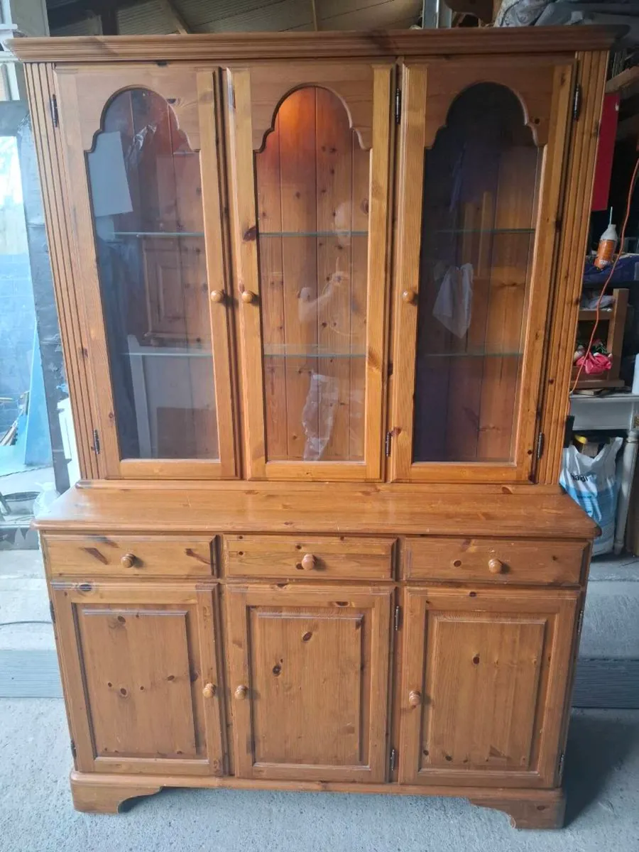 Ducal Solid Pine Display Cabinet (DELIVERY) - Image 1