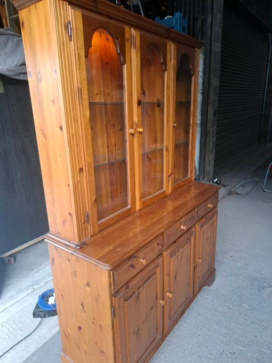 Ducal Solid Pine Display Cabinet (DELIVERY) - Image 2