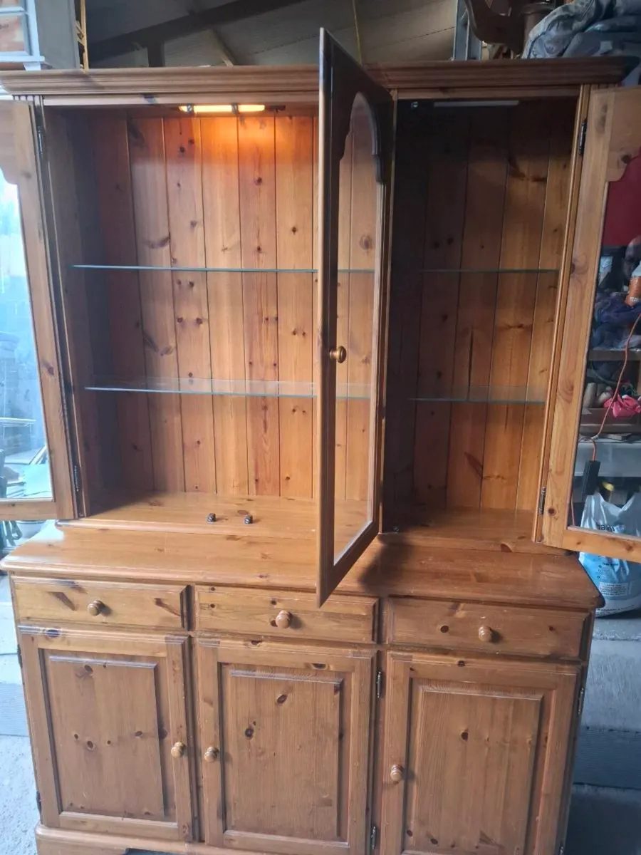 Ducal Solid Pine Display Cabinet (DELIVERY) - Image 3