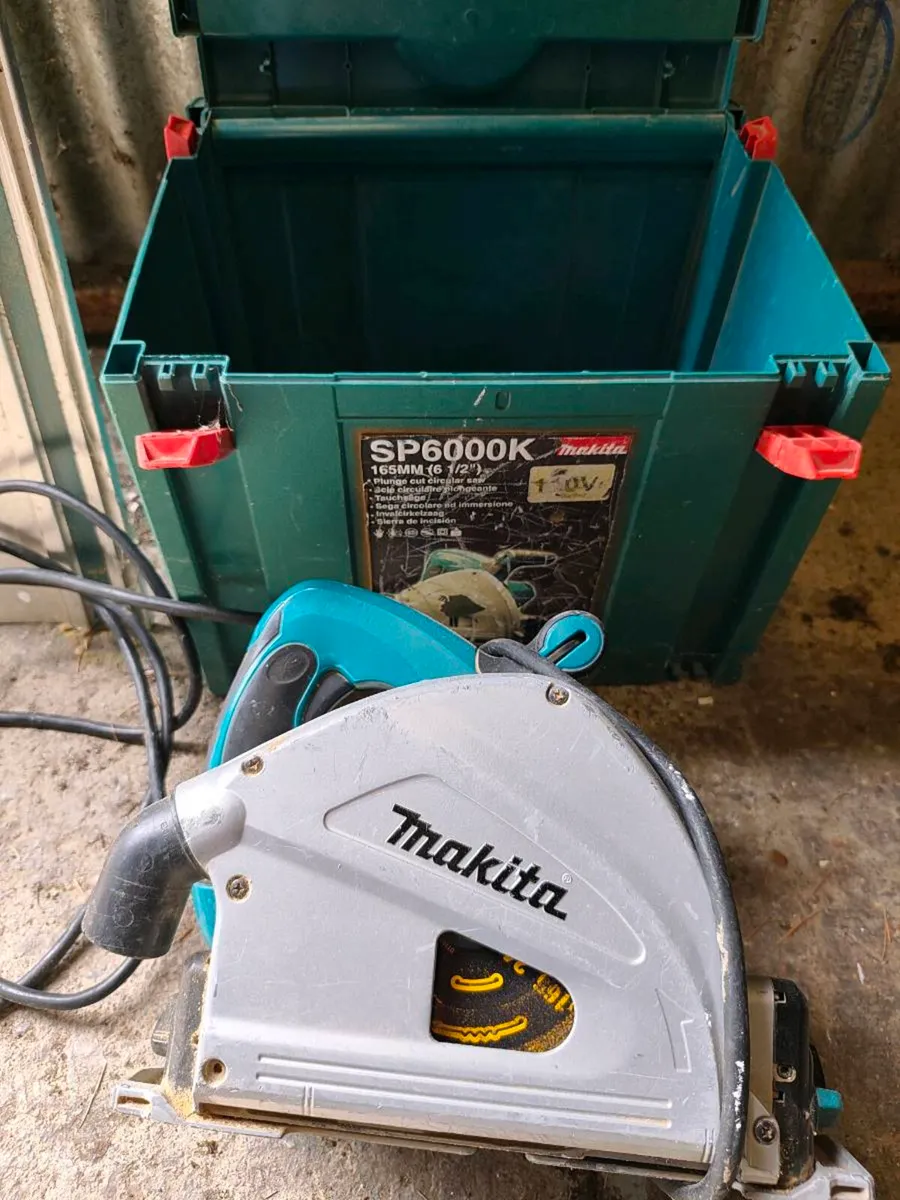 Makita 6000 plunge saw with two rails - Image 3