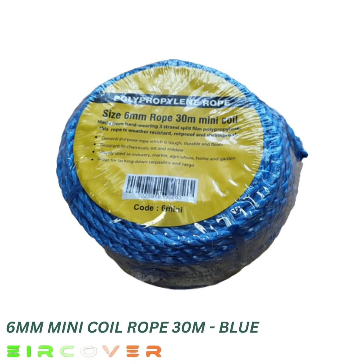Mini Coil Rope 6mm / 30m - Blue - Image 1
