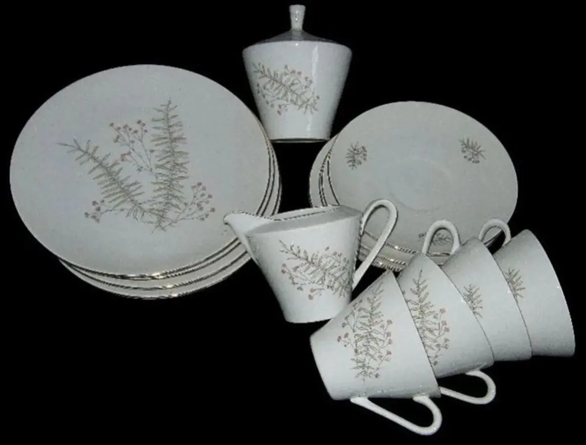 Vintage Porsgrund Norway "Snowtop" Porcelain Set - Image 1