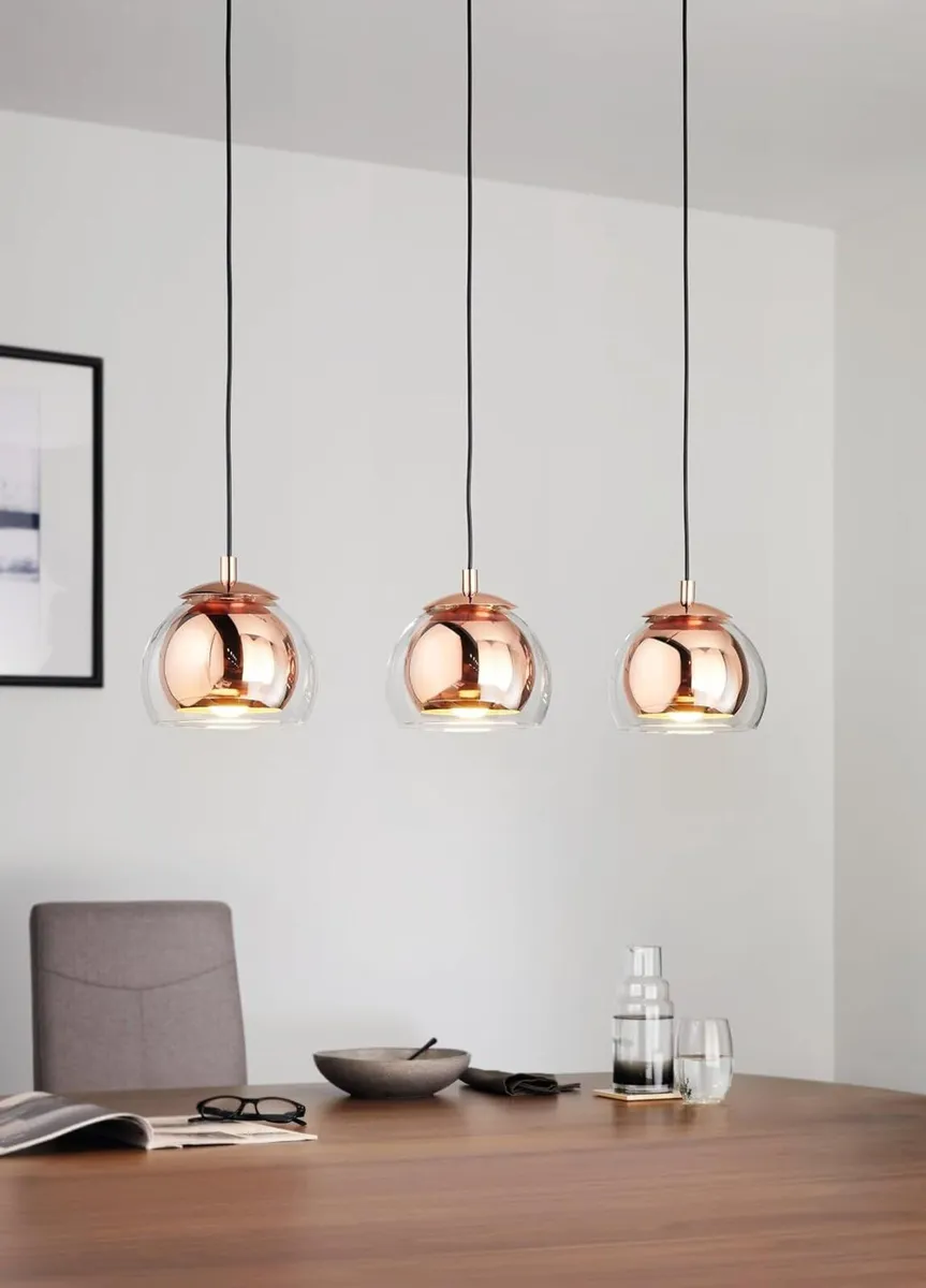 Ceiling Light Fitting Rocamar with 3 Lampshades - Image 4