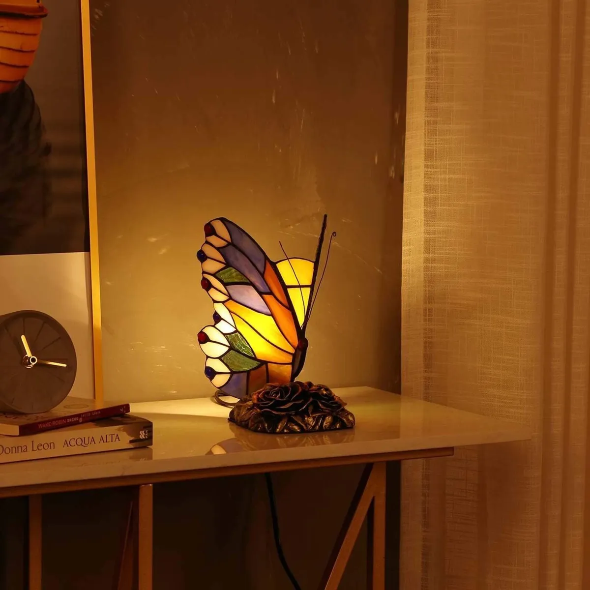 L31406 Butterfly Tiffany Style Stained Glass - Image 4