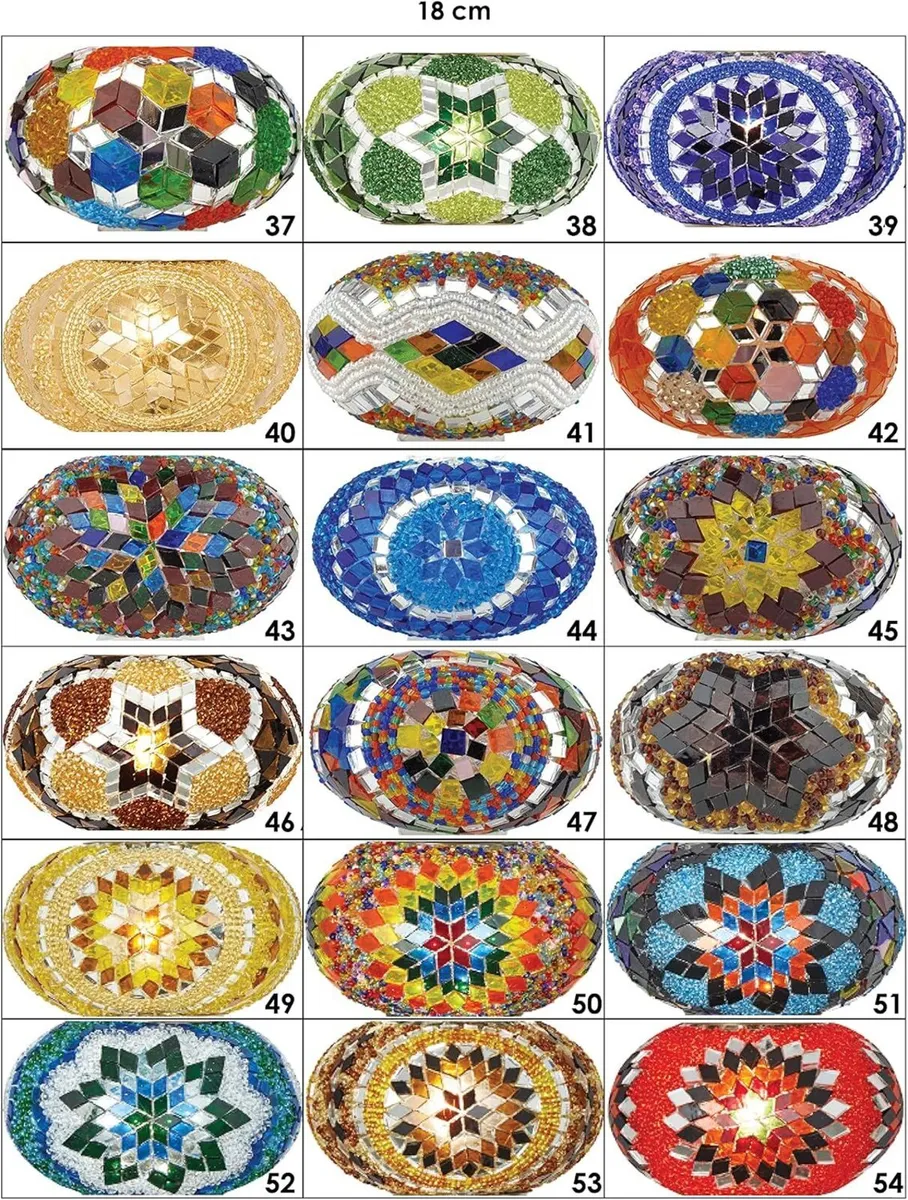 Turkish Moroccan Mosaic Chandelier Lamp Handmade - Image 4
