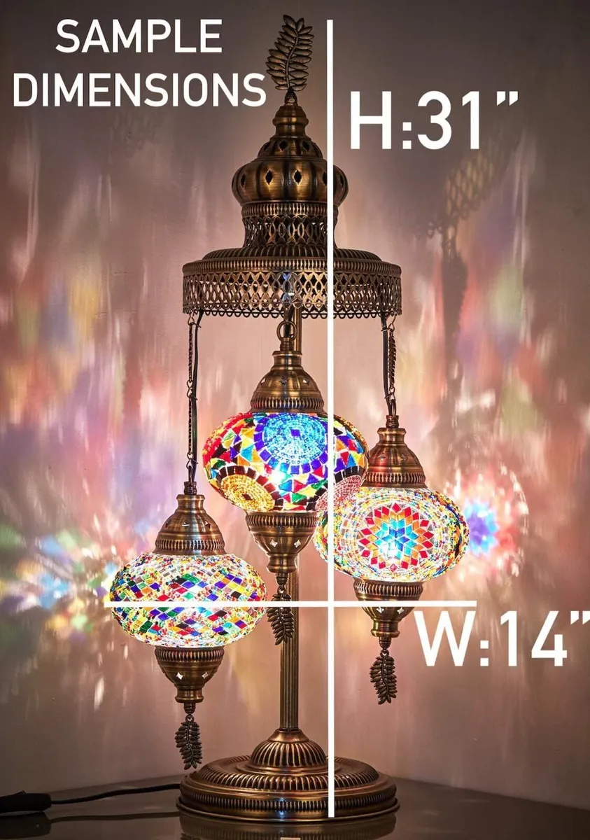 3 Big Globes Magnificent Handmade Turkish - Image 3