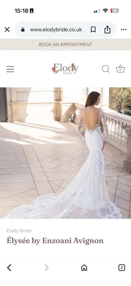 Wedding Dress Elysee by Enzoani Avignon - Image 2