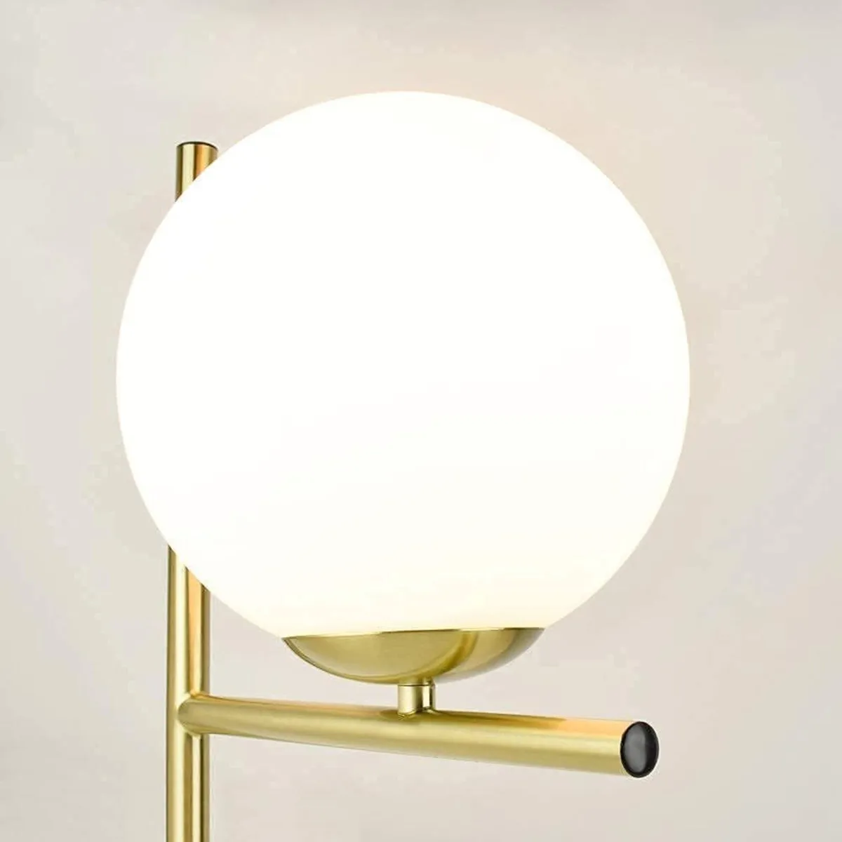 LED Floor Lamp with Frosted Glass Globe 3000K - Image 4