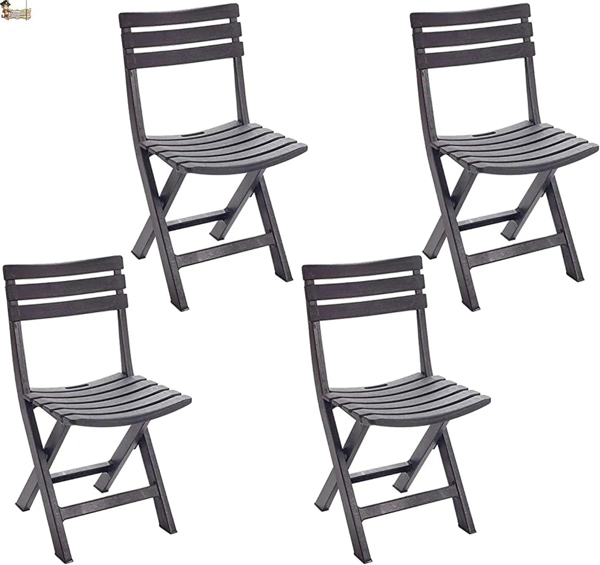 Folding Chair Lightweight Plastic Camping Beach - Image 1