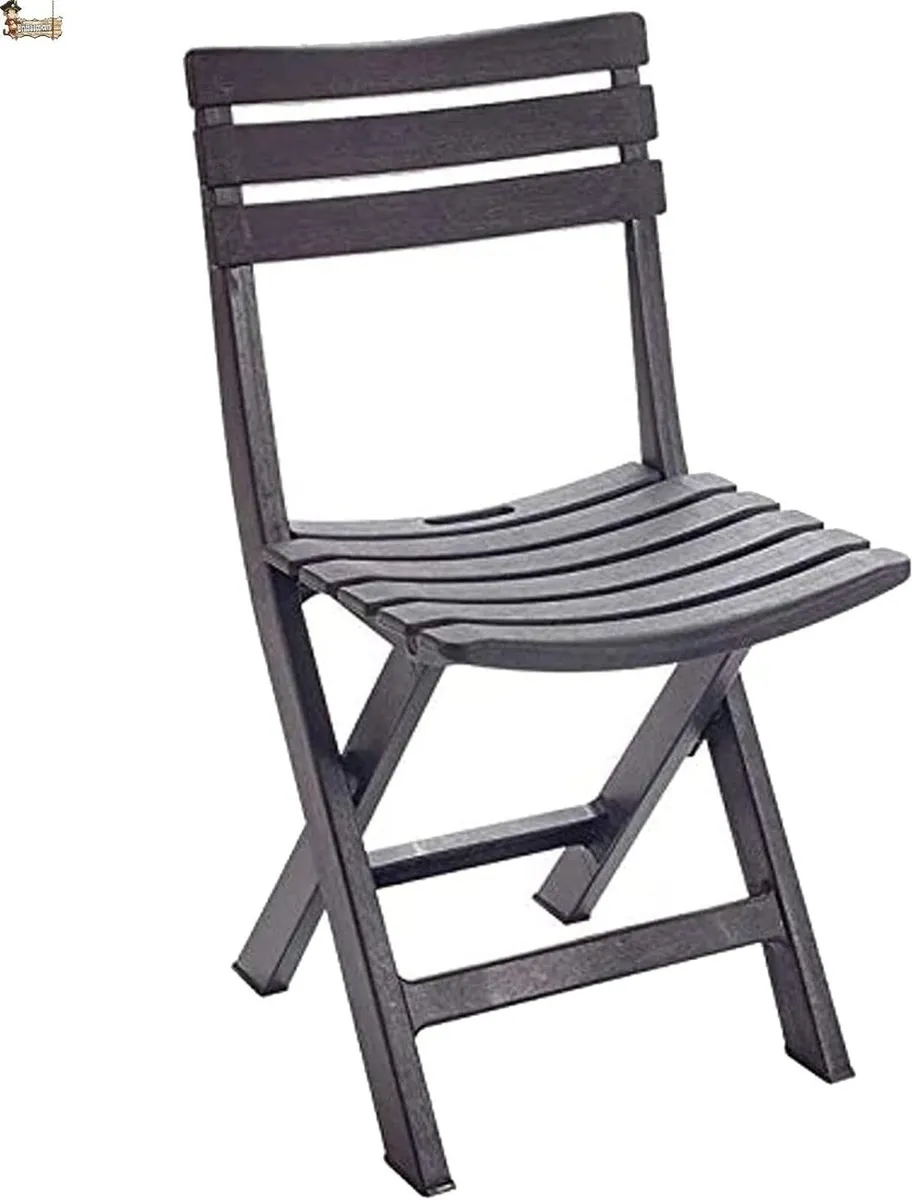 Folding Chair Lightweight Plastic Camping Beach - Image 3