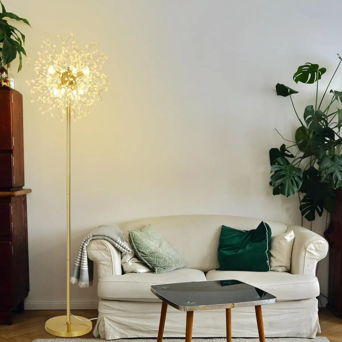 Modern Crystal Fireworks Floor Lamps Chrome - Image 2