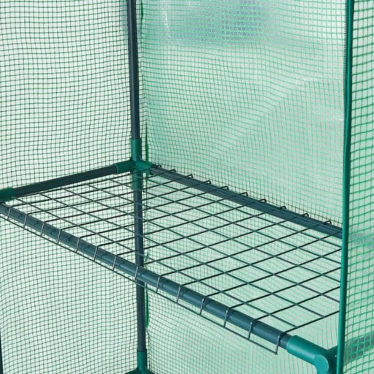 Greenhouse with Waterproof Cover Pe Steel Planters - Image 3
