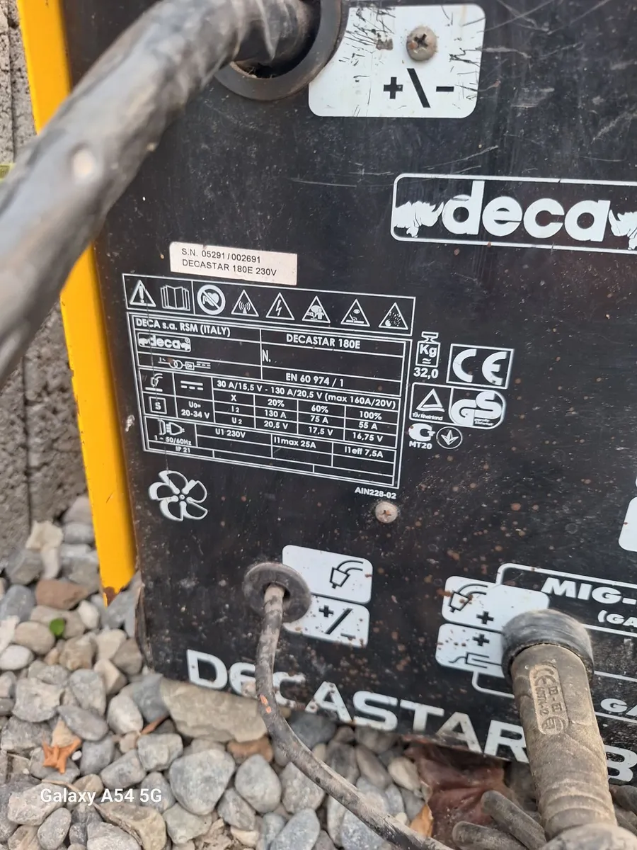 Mig Welder decaster 180e - Image 2