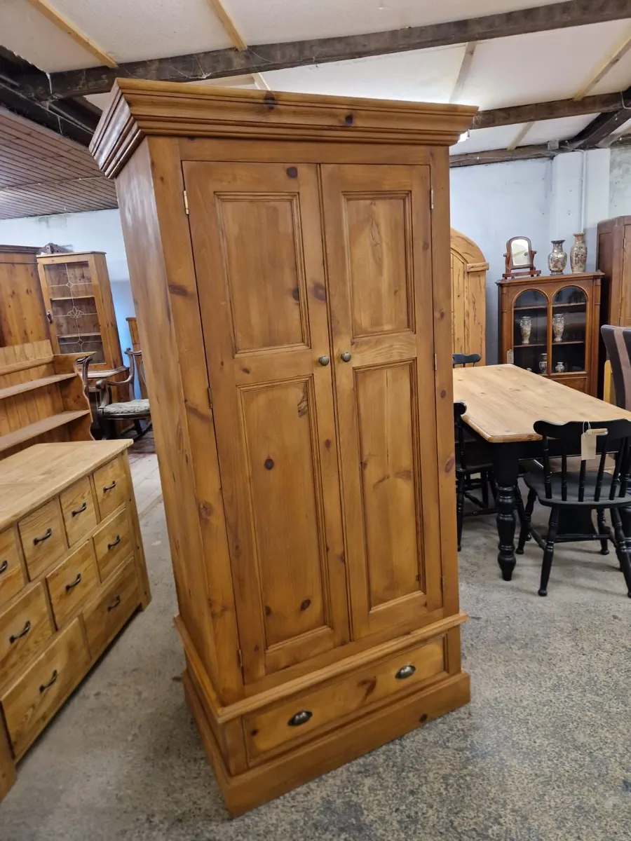 Vintage pine kitchen larder, cupboard - Image 4