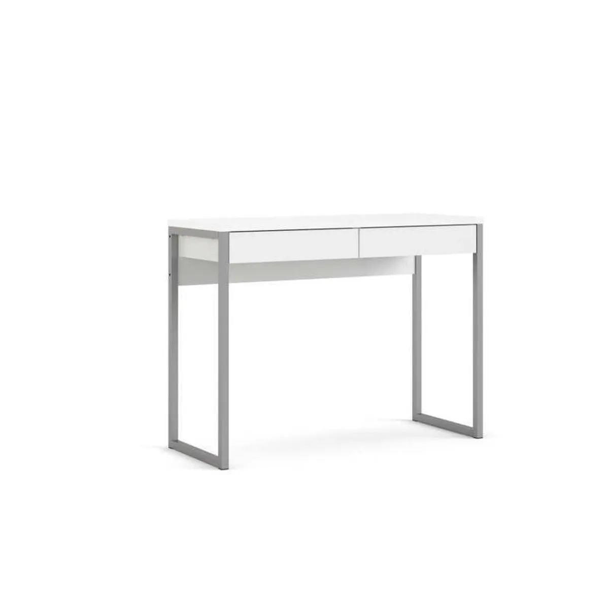 Slimline white gloss study/laptop desk - Image 3