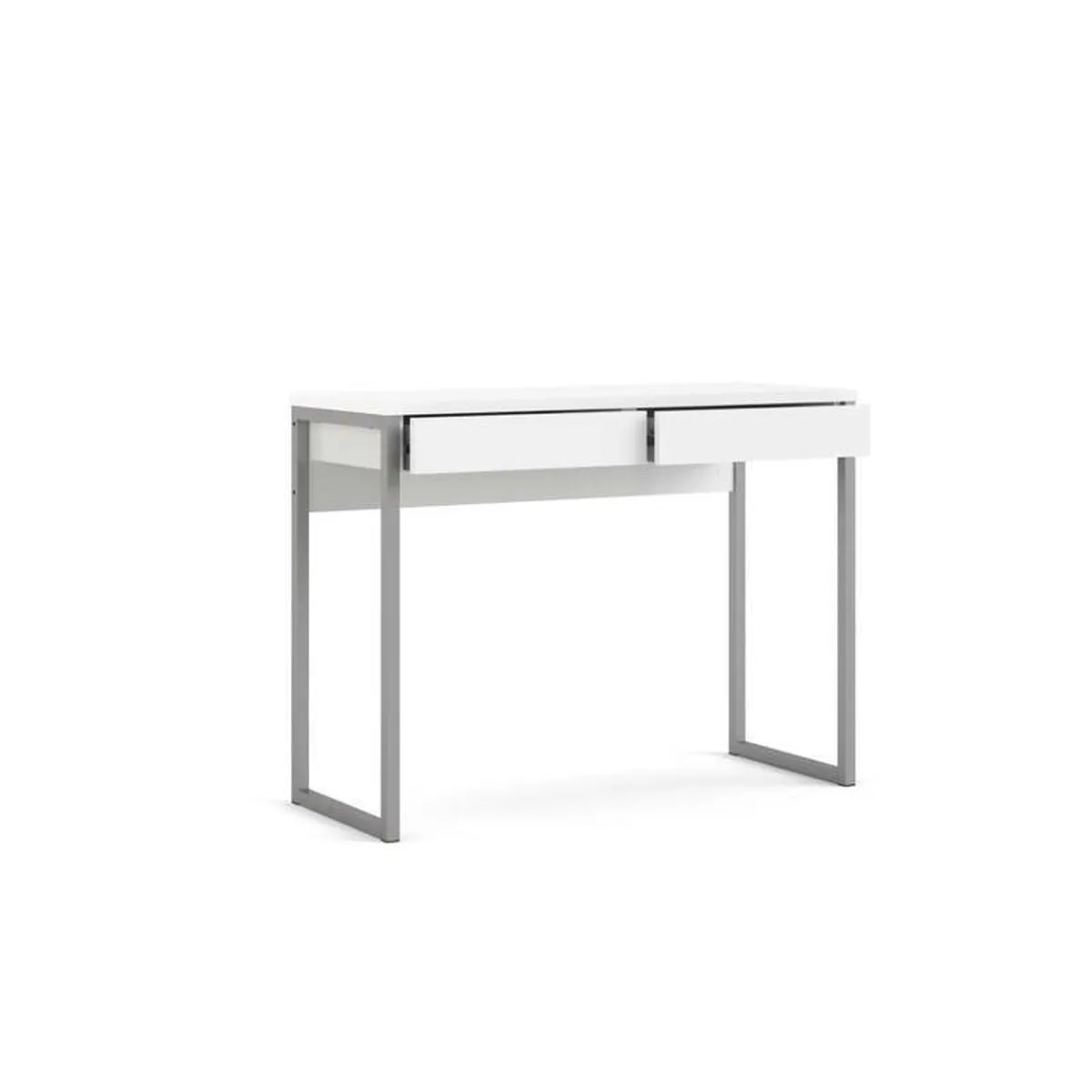 Slimline white gloss study/laptop desk - Image 4