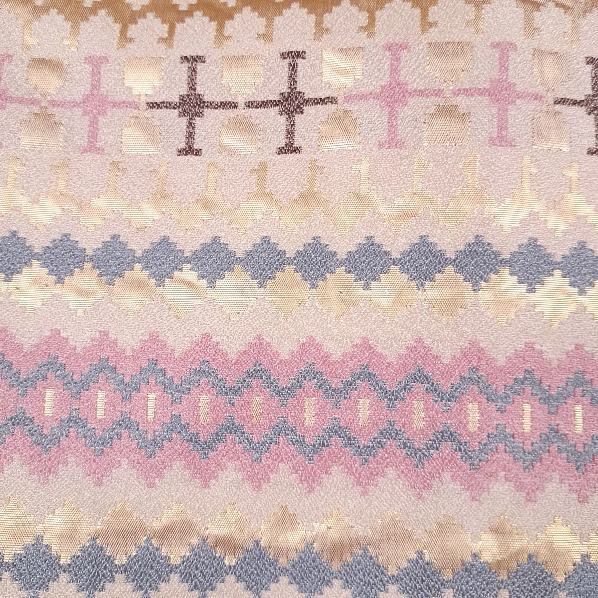 Traffic People Gold Pink Geometric Mini Skirt S - Image 4