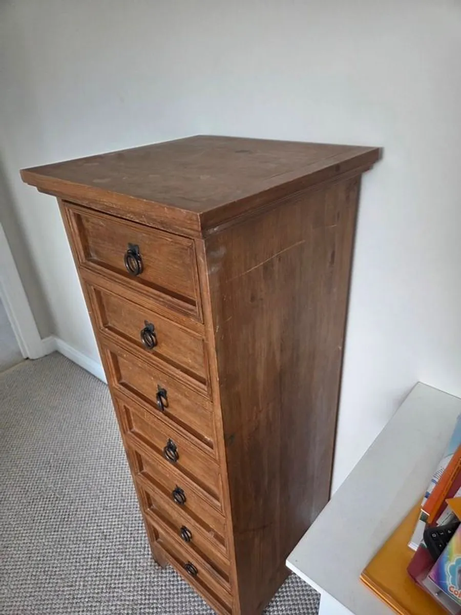 Tall boy 7-drawer unit - Image 3