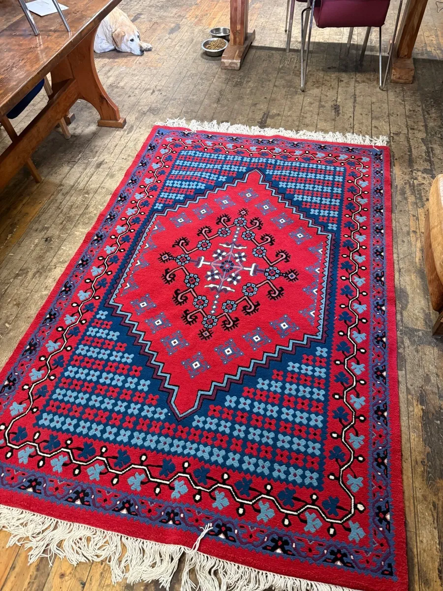 Tunisian hand woven rug vintage top quality - Image 3