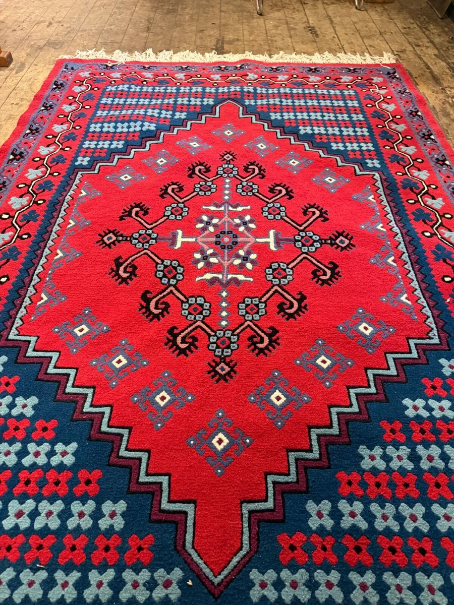 Tunisian hand woven rug vintage top quality - Image 4